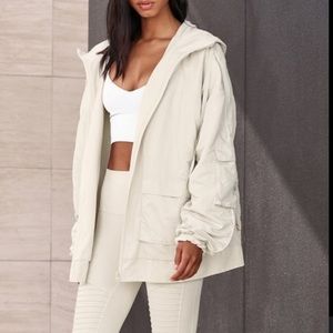 Alo Reversible Legion Jacket - bone/white